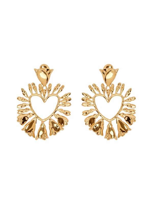 Wisteria Heart Earrings
