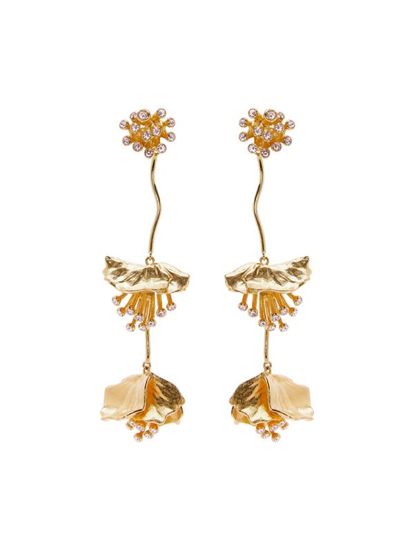 Dangling Flower Earrings