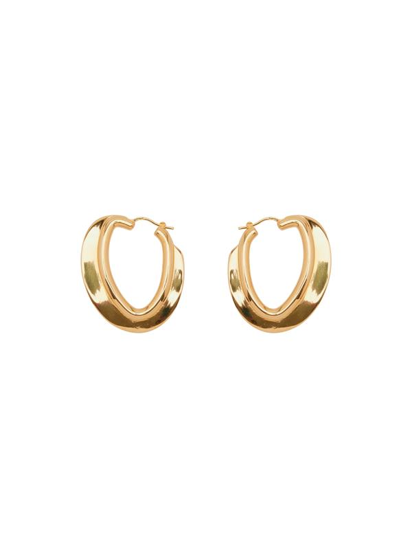 O Disk Hoop Earrings