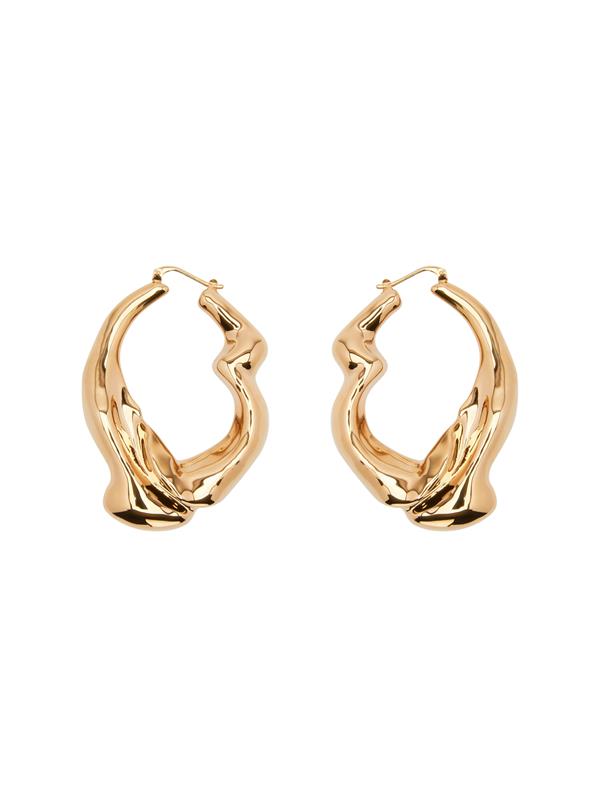 Crushed Hoop Earrings