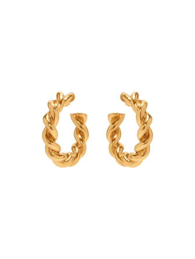 Large Rope Hoop Earrings