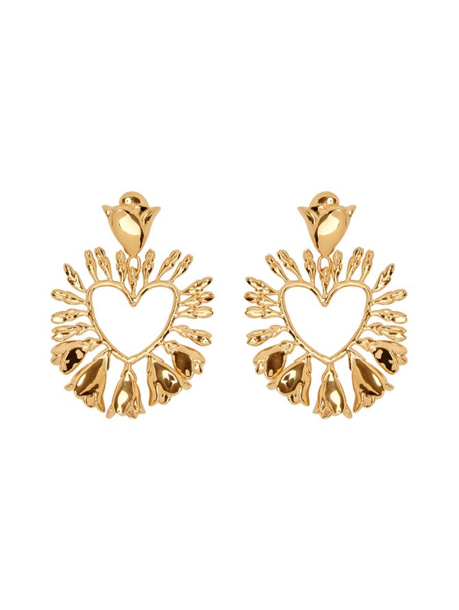 Wisteria Heart Earrings