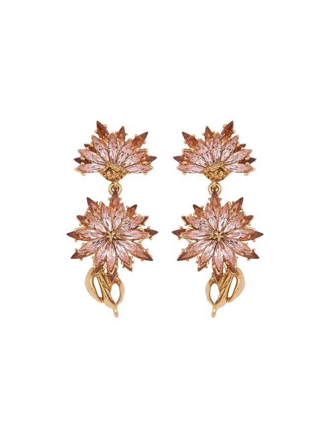 Dandelion Drop Clip-On Earrings