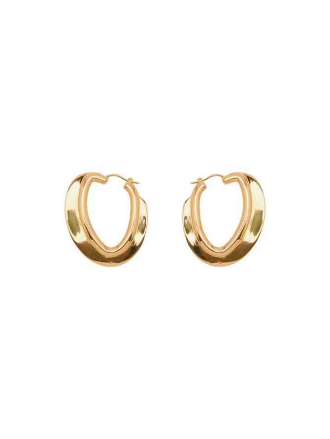 O Disk Hoop Earrings